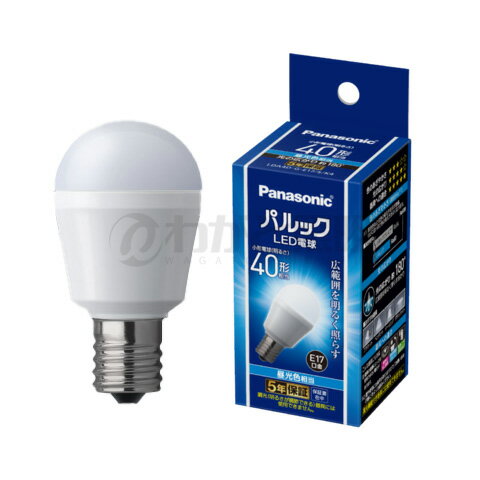 パナソニック　パルックLED電球　ミニクリプトン形(小形電球タイプ) 広範囲を照らすタイプ　小形電球40形相当（40W形相当)　440lm　4.0W　E17　6500K　昼光色相当　LDA4D-G-E17/S/K4