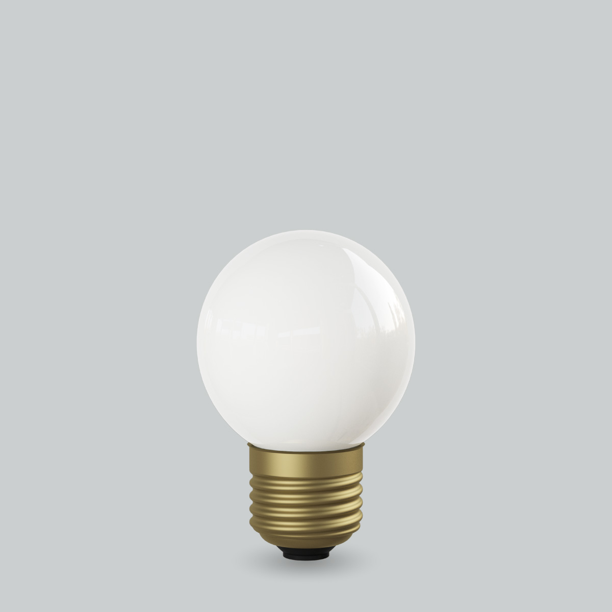 Ball - ビートソニック　OnlyOne(オンリーワン)　LED電球　Siphon(サイフォン)　ボール電球形　Ball50(ボール50)　White　G50(外径50mm)　35W形相当　暖系電球色(2400K)　E26　3.5W　300lm　ホワイト（グロス）　LDF139D