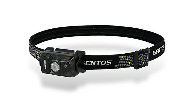 GENTOS　COMPACT HEADLIGHT　充電式LEDコンパクトヘッドライト　高輝度チップタイプ白色LED・チップタイプ赤色LED　耐塵・防滴仕様（IP64準拠）　220lm　USBケーブル付き　CP-01R