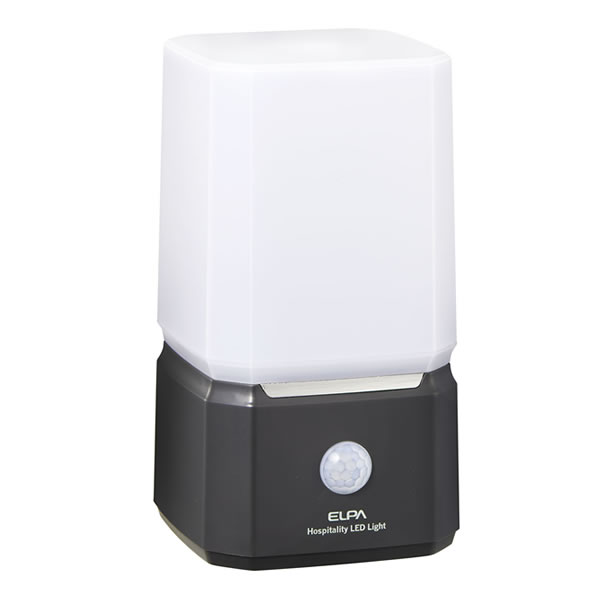 ELPA　もてなしのあかり　もてなしライト　白色LED／電球色LED　センサーライト　乾電池式（単3形アル..