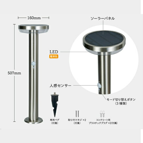 ムサシ RITEX ガーデンソーラーセンサーラ...の紹介画像2