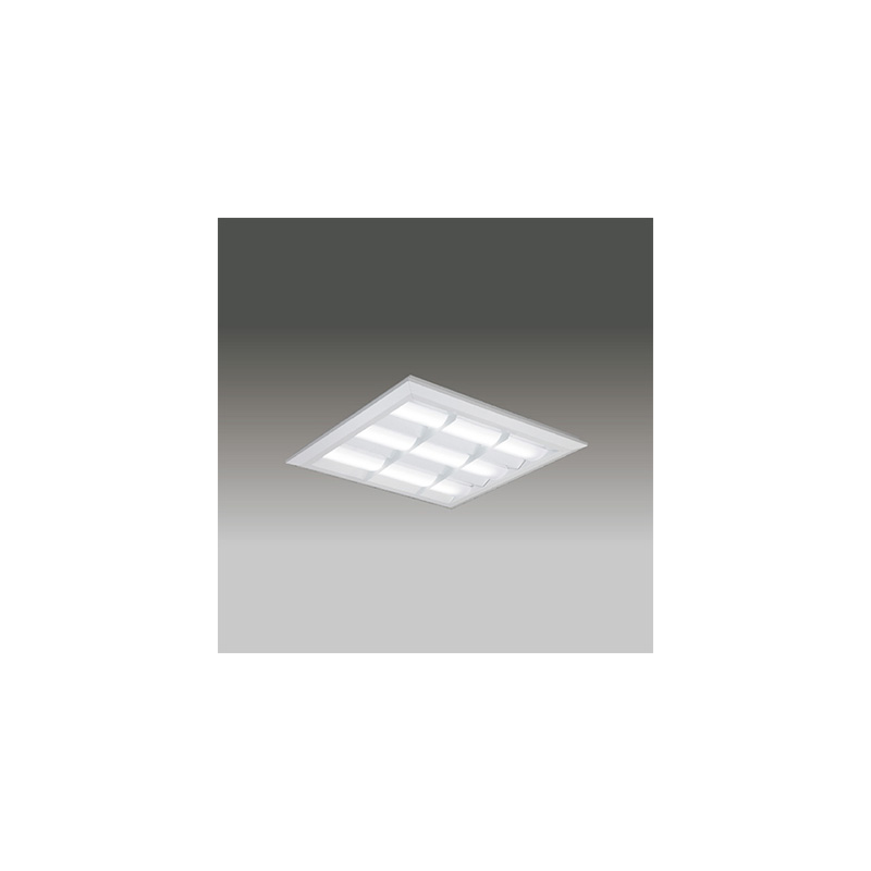 ◎東芝　LEDベースライト　TENQOOスクエア　LEDバータイプ　FHP32形×4灯用器具相当　白色　直付埋込兼用形　バッフルタイプ　埋込穴□540mm　AC100V〜242V　専用調光器対応　LEDバー付　LEKT751852W-LD9