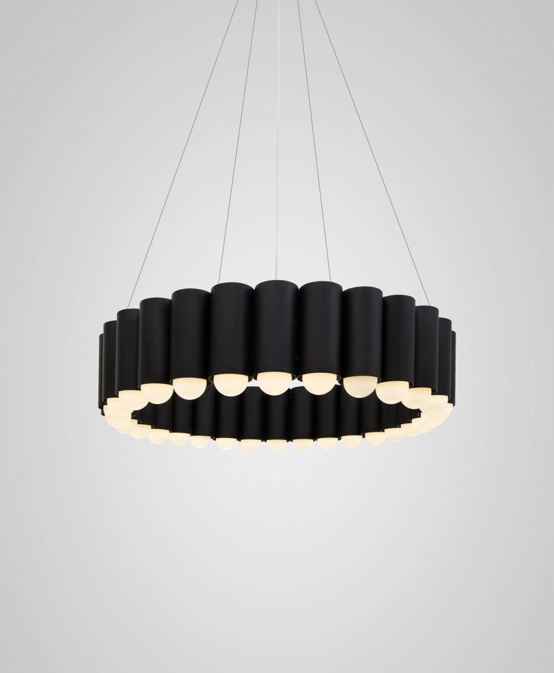 LEE BROOM リー・ブルーム シャンデリア CAROUSEL S 直付 LED電球付き(白熱電球100W相当 電球色 E26×30) MATTE BLAC...