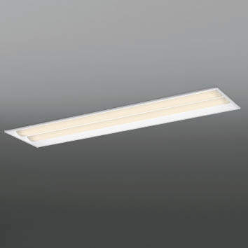 KOIZUMI　LEDベースライト　FHF32W×2灯相当（定格出力）　(ランプ付)　電球色　3000K　AD92400＋AE49434L