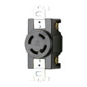 明工社 引掛埋込コンセント 黒 接地3P 30A 480V 端子ねじサイズ:M4.5 L16-30R準拠 3M端子 MH2880