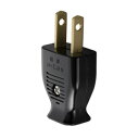 明工社 平形コード用(VFF用) 平形スモールプラグ 黒 2P 15A 125V 端子ねじサイズ:M3.5 MP2539B