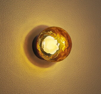 ODELIC　エクステリアライト　ポーチライト　浴室灯　白熱灯器具60W相当　屋外用　防雨・防湿型　電球色　LEDランプ付き　R15高演色LED　セピア色　OG264067LR 1