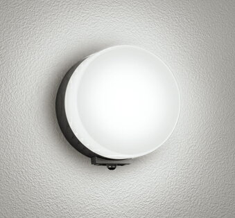 ODELIC　エクステリアライト（ポーチライト）　LEDランプ付　白熱灯器具60W相当　化粧ネジ式（化粧ねじ式）　昼白色　5000K　高演色LED　防雨型　人感センサー付　黒（ブラック）　OG254985NCR