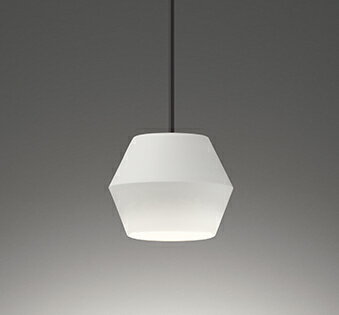 ODELIC　ペンダントライト　直付　高演色LED　LEDランプ付　白熱灯器具60W相当　非調光　温白色3500K　波佐見焼（白土）　OP252978WR