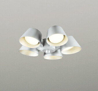 108 Sq. Ft - ODELIC　シーリングファン　灯具　遮光セードタイプ・5灯　〜6畳　高演色LED　電球色2700K　ファン本体別売　マットシルバー　WF229LR