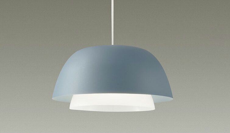 DAIKO LED照明器具 天井照明 ペンダントライト 7W（E26口金） 電球色 (ランプ付) 引掛シーリング取付 グレーブルー DXL-81371