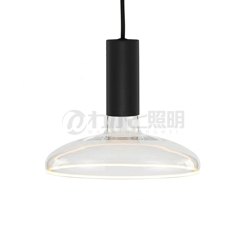well lit　ウェルリット　ペンダントライト+LEDランプセット　SPIN PENDANT+AZURE　調光　引掛シーリング　全光束460lm　6W　電球色2200K　本体:BLACK/ブラック　LEDランプ:AZURE ORBIT　SPIN PENDANT BLACK+AZURE ORBIT