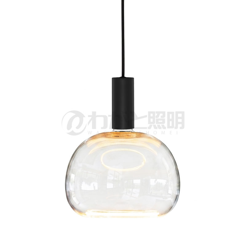 well lit　ウェルリット　ペンダントライト+LEDランプセット　SPIN PENDANT+AZURE　調光　引掛シーリング　全光束430lm　6W　電球色2200K　本体:BLACK/ブラック　LEDランプ:AZURE SOFT　SPIN PENDANT BLACK+AZURE SOFT