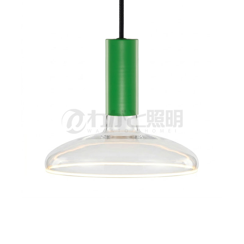 well lit　ウェルリット　ペンダントライト+LEDランプセット　SPIN PENDANT+AZURE　調光　引掛シーリング　全光束460lm　6W　電球色2200K　本体:GREEN SERENE/グリーンセリーン　LEDランプ:AZURE ORBIT　SPIN PENDANT GREEN SERENE+AZURE ORBIT