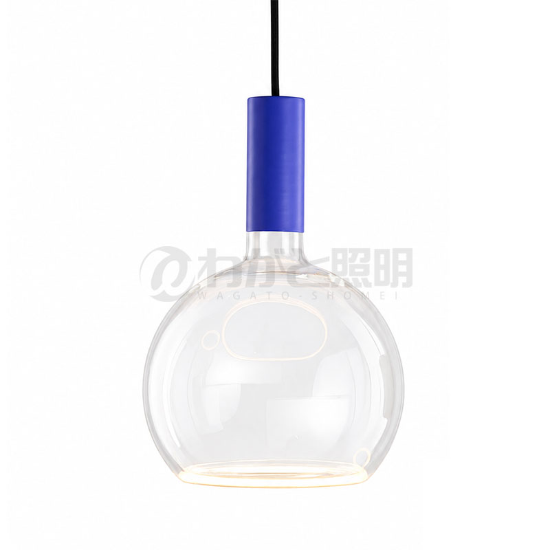 well lit　ウェルリット　ペンダントライト+LEDランプセット　SPIN PENDANT+AZURE　調光　引掛シーリング　全光束430lm　6W　電球色2200K　本体:PERI OPTIMISTIC/ペリ オプティミスティック　LEDランプ:AZURE GLOBE　SPIN PENDANT PERI OPTIMISTIC+AZURE GLOBE