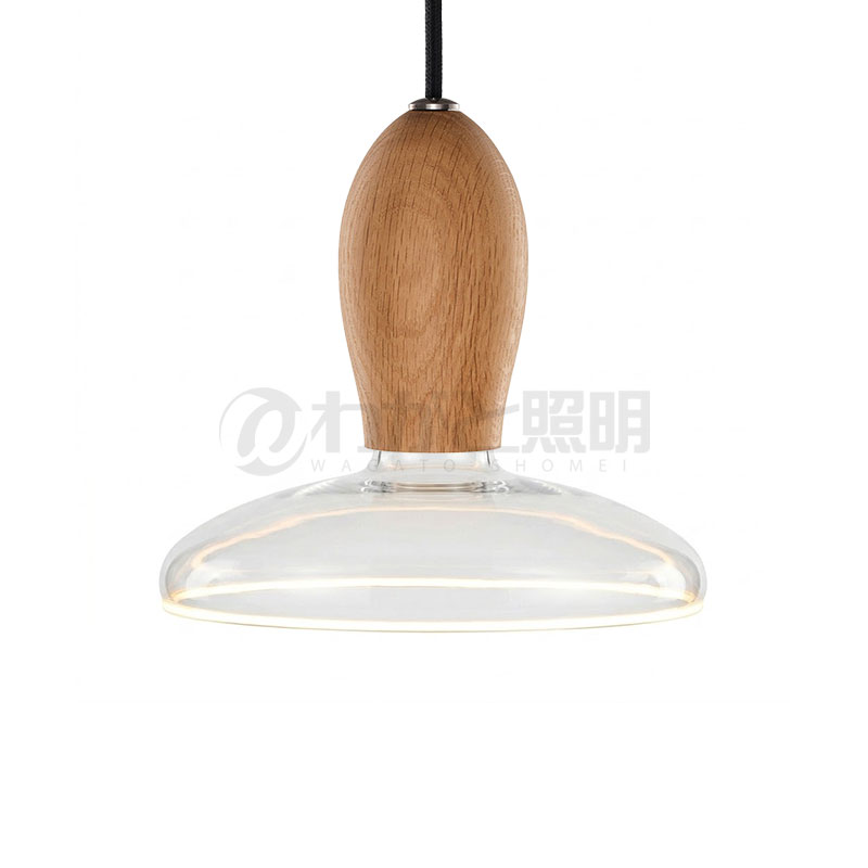 well lit　ウェルリット　ペンダントライト+LEDランプセット　WOODY PENDANT+AZURE　調光　引掛シーリング　全光束460lm　6W　電球色2200K　本体:ASH/アッシュ　LEDランプ:AZURE ORBIT　WOODY PENDANT ASH+AZURE ORBIT