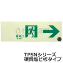 エルティーアイ 中輝度蓄光式誘導標識 TPSN シリーズ 硬質蓄光塩ビ版タイプ 消防認定取得 100mm×300mm 通路誘導標識 右矢印 JIS規格JBクラス...
