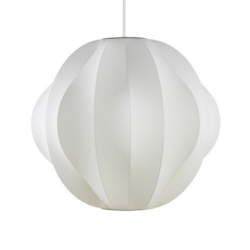樂天商城 - ロイヤルファニチャー　HermanMiller（ハーマンミラー）　NELSON BUBBLE LAMP(ネルソン・バブルランプ)　NELSON ORBIT BUBBLE PENDANT M　ペンダントライト　引掛シーリング　ランプ別売(E26 100W×1)　ホワイト　BORBIT-M-P