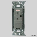 神保電器 ニューマイルドビーシリーズ 埋込アースターミナル付15A・20A共用接地コンセント 高容量 2PE 15A 20A 250V ソリッドグレー JEC-BN-LIGE SG ※受注生産品