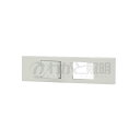 神保電器 NKシリーズ 家具・機器用3路スイッチセット+スペース(什器用) ピュアホワイト(PW) KAG-2587 ※受注生産品