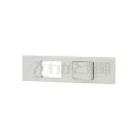 神保電器 NKシリーズ 家具・機器用スペース+3路スイッチセット(什器用) ピュアホワイト(PW) KAG-2590 ※受注生産品