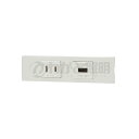 神保電器 NKシリーズ 家具・機器用コンセント+USBコンセントセット(什器用) ピュアホワイト(PW) KAG-2605 ※受注生産品