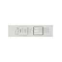 神保電器 NKシリーズ 家具・機器用扉付コンセント+3路スイッチセット(什器用) シボ加工品 ピュアホワイト(PW) KAG-2724 ※受注生産品