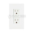 神保電器 NKシリーズ配線器具 埋込接地ダブルコンセント+1連用プレートセット 15A 125V ピュアホワイト NKP-3UF PW+JEC-BN-55G P...