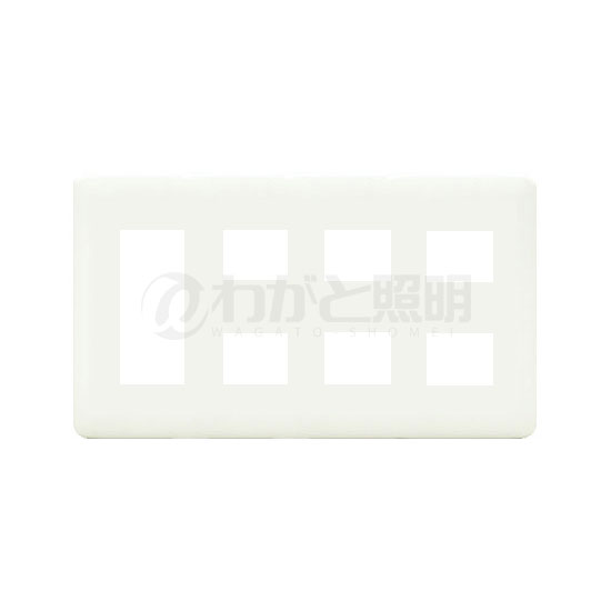 神保電器　J・WIDEシリーズ　WJEシリーズ　コンセントプレート　4連用　9コ用（3コ+2コ+2コ+2コ）　ピ..