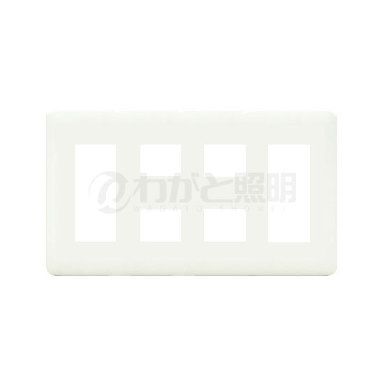 神保電器　J・WIDEシリーズ　WJEシリーズ　コンセントプレート　4連用　10コ用（3コ+2コ+2コ+3コ）　ピ..