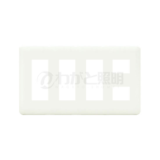 神保電器　J・WIDEシリーズ　WJEシリーズ　コンセントプレート　4連用　11コ用（3コ+3コ+3コ+2コ）　ピュアホワイト　WJE-3332