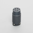 アメリカン電機 2P 20A 250V 引掛形コードコネクタボディ(ナイロンカバー) 2224N
