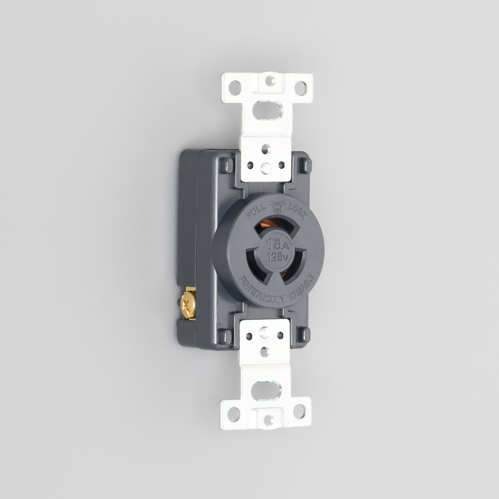 アメリカン電機　接地形2P 15A 125V　埋込コンセント　引掛　3110