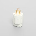 アメリカン電機 接地形2P 15A 250V 引掛形プラグ (ナイロンカバー) 白 3122NIV