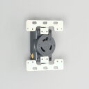 アメリカン電機 接地形2P 20A 480V 引掛形防水形プレート専用コンセント 32402L8