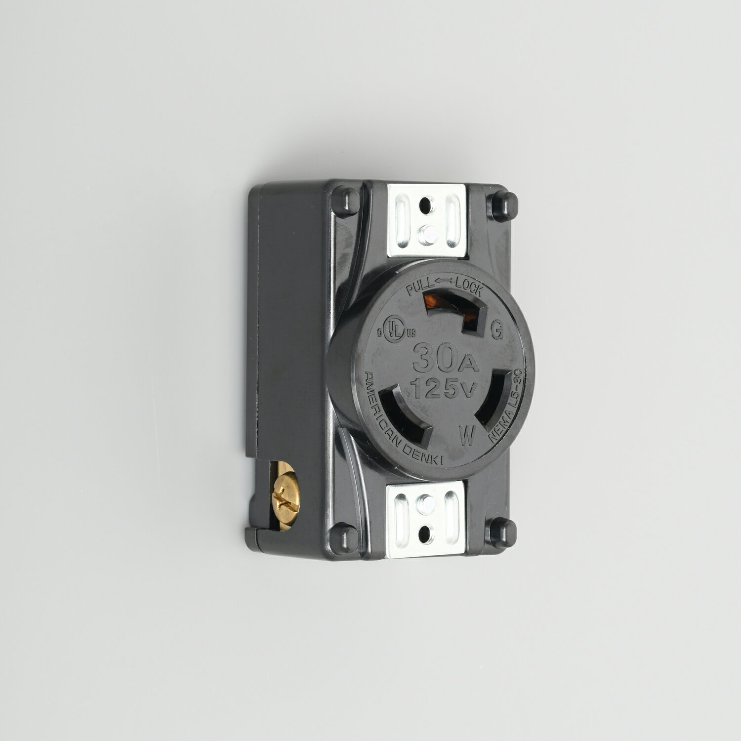 樂天商城 - アメリカン電機　接地形2P 30A 125V　引掛形UL／CSA規格パネル用コンセント　3310PL5UL