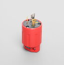 アメリカン電機 接地形2P 30A 125V 引掛形プラグ (ナイロンカバー) 赤 3312N-L5-RD