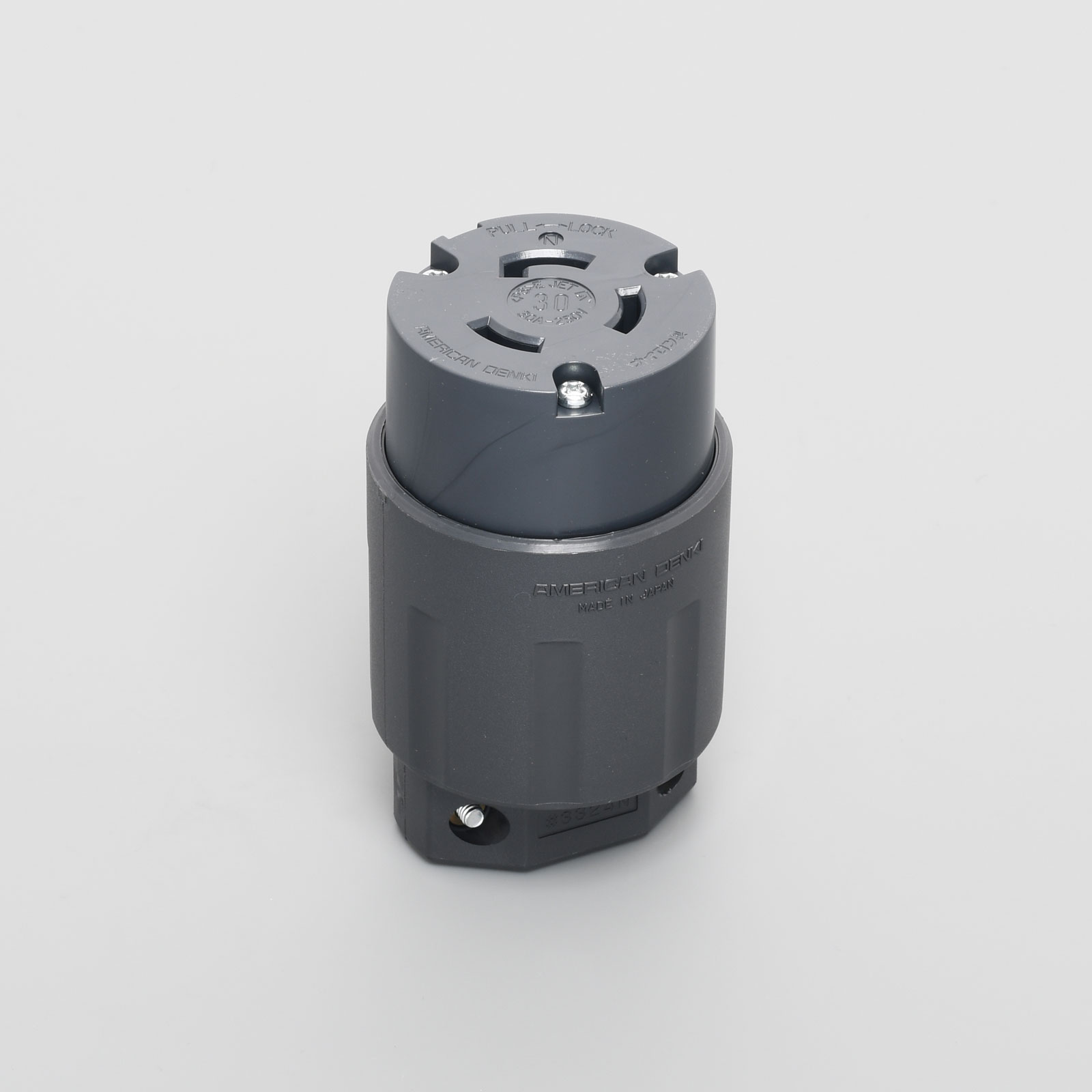 樂天商城 - アメリカン電機　3P 30A 250V　引掛形コードコネクタボディ (ナイロンカバー)　3324N