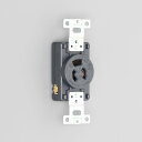 アメリカン電機 接地形2P 15A 125V 抜止形埋込コンセント 黒 7110GNZ
