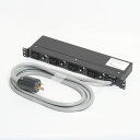 アメリカン電機 接地形2P 30A 250V (NEMA L6-30) 1Uコンセントバー 30A入力 IEC C-19×4ヶ口 HKC2920PT