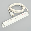 アメリカン電機 接地形2P 15A 125V マルチユースOAタップ 引掛形6ヶ口 コード5M 平刃形プラグ KC12155M ※受注生産品