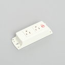 アメリカン電機 接地形2P 15A 125V マルチユースOAタップ 平刃形2ヶ口 コード無し 白 KU1090