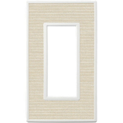 スガツネ　LAMP　フレックスホワイトシリーズ 　スイッチ・コンセントプレート　ベージュ　AES樹脂　1連用　3口　十字穴付皿小ねじM3.5×5付属　PXP-FW01-FB