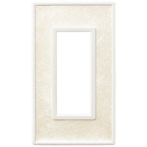 スガツネ　LAMP　フレックスホワイトシリーズ 　スイッチ・コンセントプレート　和紙 織　AES樹脂　1連用　3口　十字穴付皿小ねじM3.5×5付属　PXP-FW01-PW