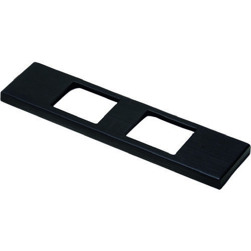 スガツネ　LAMP　コンセントプレート　クールメタルシリーズ　DMF-ES型　金属製　ブラック　2口　DMF2-..