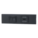 神保電器 NKシリーズ 家具・機器用扉付コンセント+USBコンセント(Type-C)セット(什器用) PD充電最大18Wまで ソフトブラック(SB) KAG26...