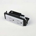 TERADA フロアコンセント テラコン 低床用スマートコンセント マルチタイプ LTF用 器具ブロック(電源接地付×2) LTF00005