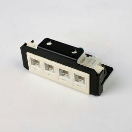乐天商城 - TERADA　フロアコンセント　テラコン　低床用スマートコンセント　マルチタイプ LTF用 器具ブロック(CAT6×4)　LTF00088