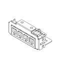 TERADA フロアコンセント テラコン 低床用スマートコンセント マルチタイプ LTF用 器具ブロック(CAT6A×4) LTF00184