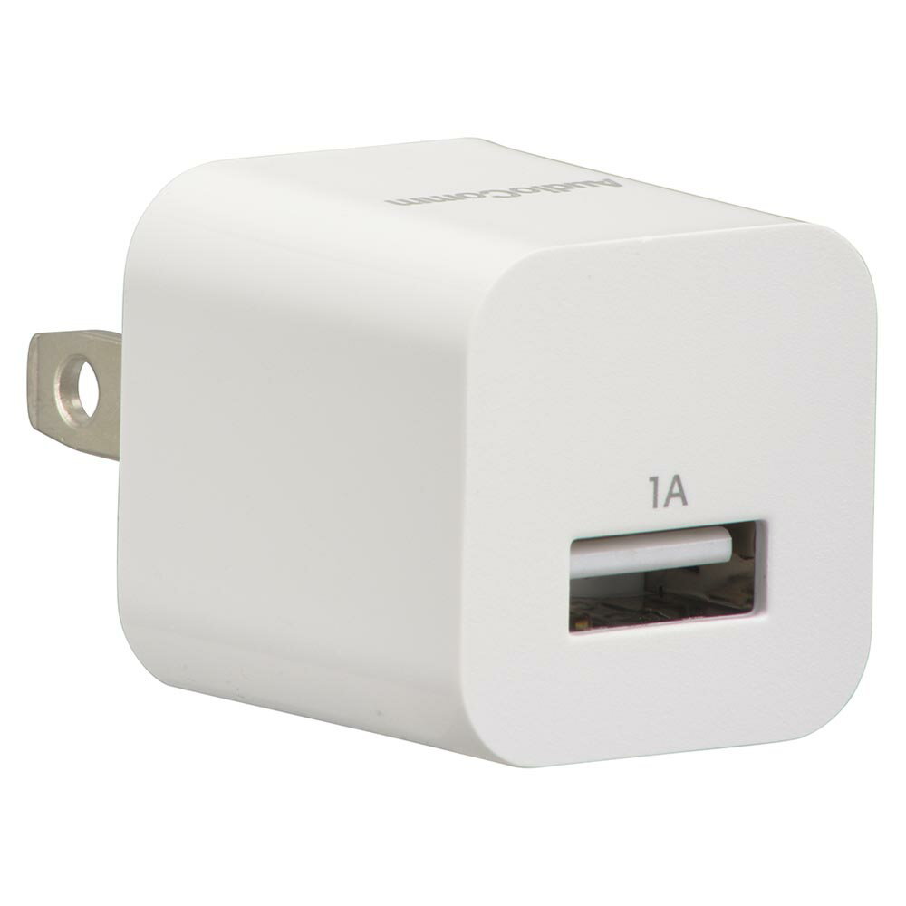 オーム電機　USBチャージャー　家庭用コンセント接続タイプ　1A　Type-A×1　ホワイト（白）　TypeA　MAV-AU111N (03-6155)